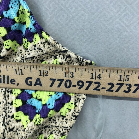 New Without Tags Rue 21 Yellow Tan Purple Halter Knee Length Dress Size M Women - Picture 11 of 13